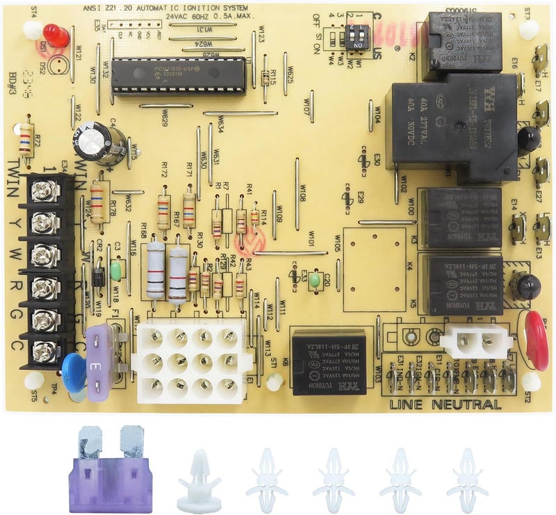 DDORUU Furnace Control Board 50A55-743,Replacement for Amana/Goodman Furnace Control Circuit Board 0130F00005S B18099-26 B1809926S - Image 1